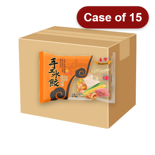 Load image into Gallery viewer, Honor Dumplings - Pork with Prawn and Sweetcorn-康樂豬肉大蝦玉米餃子-410g-DUMHR110-15