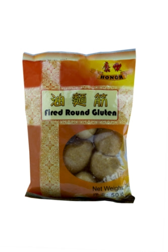 Load image into Gallery viewer, Honor Fried Round Gluten-康樂油面筋-50g-BCURD504