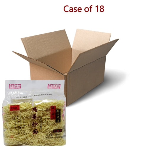 Load image into Gallery viewer, Hua Lian MLD Egg Noodle (Chow Mein)-華聯麥老大雞蛋炒麵-480g-DNOOHL105-18