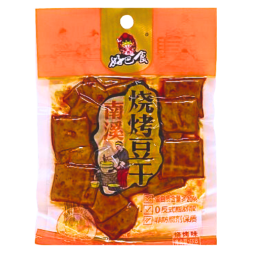 Load image into Gallery viewer, HuiJi Dried Beancurd - Barbecue-好巴食燒烤豆腐干-68g-SNACHJ102