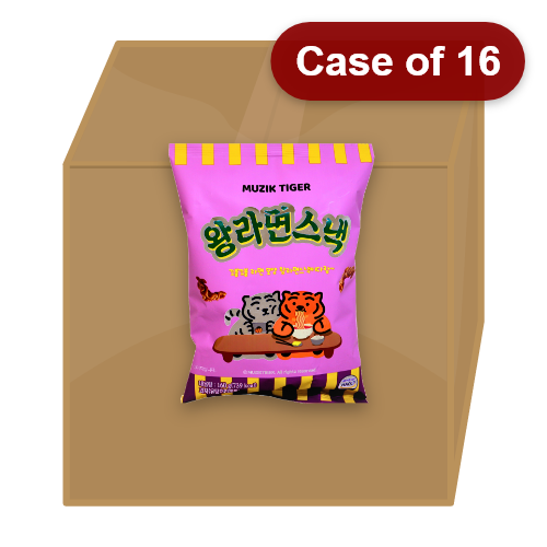 ギャラリービューアに画像を読み込む、Hyosung Muzik Tiger King Ramen Snack-韓國曉星扭扭面小食-160g-SNACHS101-16
