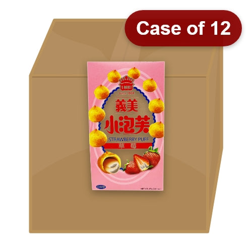 Load image into Gallery viewer, I-Mei Strawberry Puff-義美草莓味小泡芙-57g-SNACIM103-12