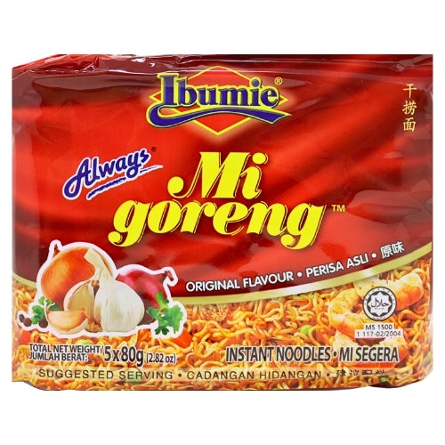 Load image into Gallery viewer, Ibumie Mi Goreng - Original-原味干撈面-5_80g-INIB201