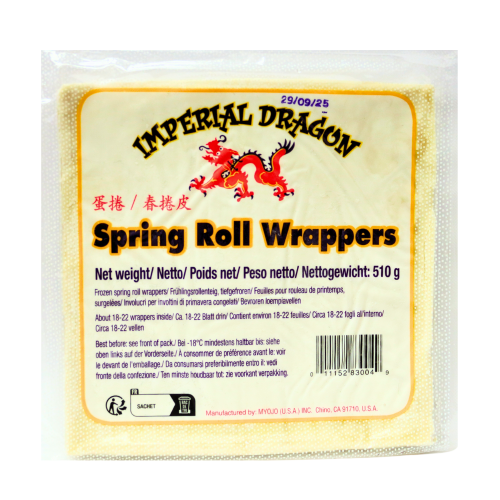 Load image into Gallery viewer, Imperial Dragon Spring Roll Wrappers 6.5"-Imperial Dragon 春卷皮-510g-WRAP215