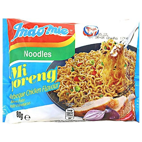 갤러리 뷰어에 이미지 로드, Indomie Noodles - Mi Goreng BBQ Chicken-印尼營多撈麵 - 燒雞味-80g-ININ114