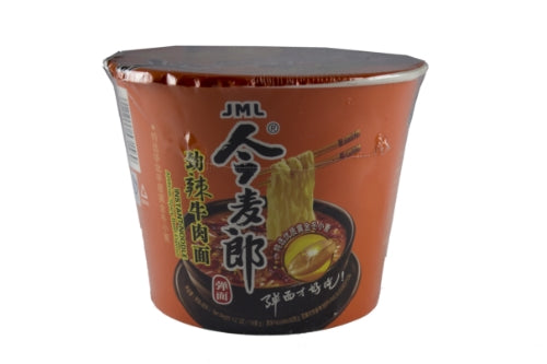 ギャラリービューアに画像を読み込む、JML Golden Wheat Bowl Noodle - Spicy Beef-今麥郎勁辣牛肉碗面-119g-INJML201