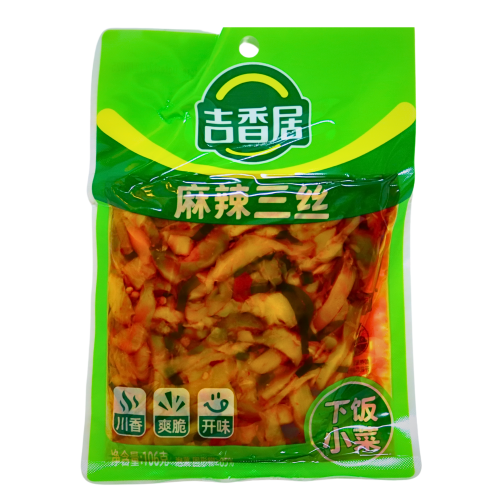Load image into Gallery viewer, JiXiangJu Spicy Sansi-吉香居麻辣三絲-106g-PRE933
