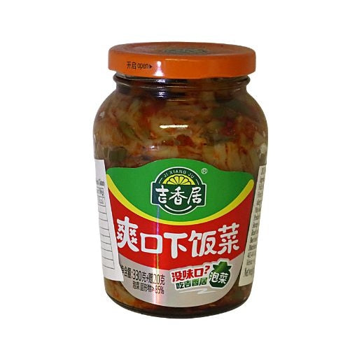 Load image into Gallery viewer, JiXiangJu Vegetable Go with Meal (Jar)-吉香居(瓶裝)爽口下飯菜-350g-PRE929A