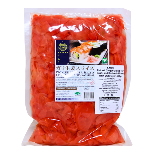 Load image into Gallery viewer, KAORI Sushi Ginger Sliced (Pink)-KAORI壽司生薑片 (粉)-454g-JPN257