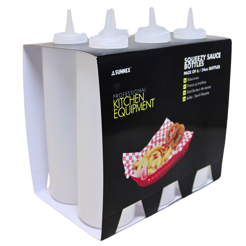 Load image into Gallery viewer, 24oz Sauce Bottle - Clear