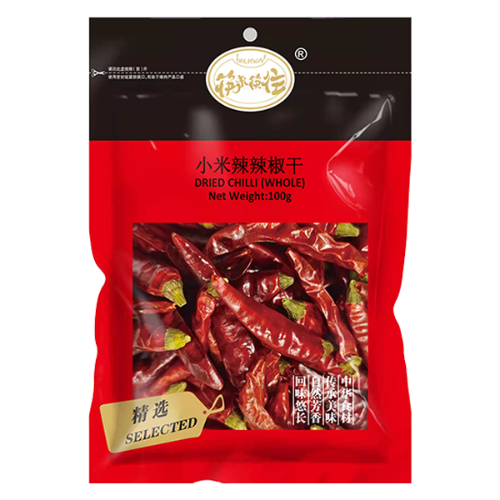 Load image into Gallery viewer, KLKW Dried Chilli Whole (Small)-筷来筷往小米辣辣椒干-100g-SPIKLKW112