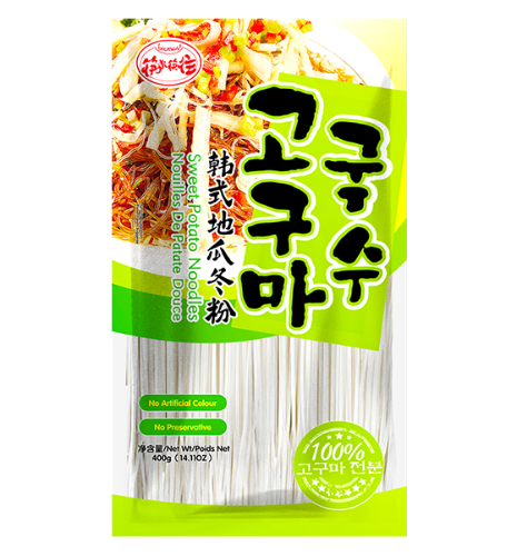 갤러리 뷰어에 이미지 로드, KLKW Sweet Potato Noodle - Straight-筷來筷往韓式地瓜冬粉-400g-DNOOKL101
