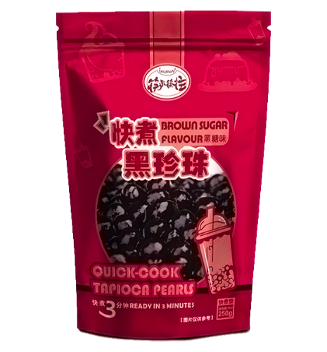 Load image into Gallery viewer, KLKW Tapioca Pearls - Brown Sugar-筷来筷往快煮粉圓-黑糖味-250g-TAP114