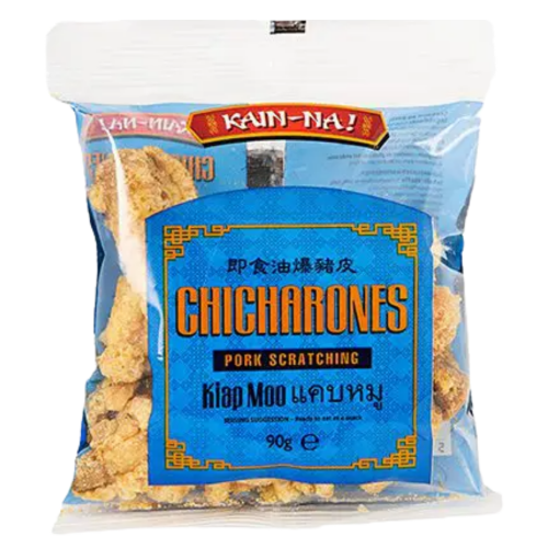Load image into Gallery viewer, Kain-Na Chicharones (Pork Scratchings)-即食油爆猪皮-90g-SNACKN104