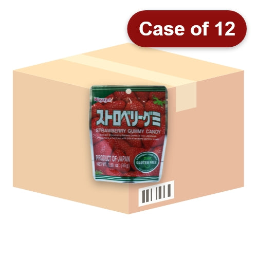 Load image into Gallery viewer, Kasugai Strawberry Gummy Candy-日本草莓味軟糖(無麩質)-45g-CANK103-12