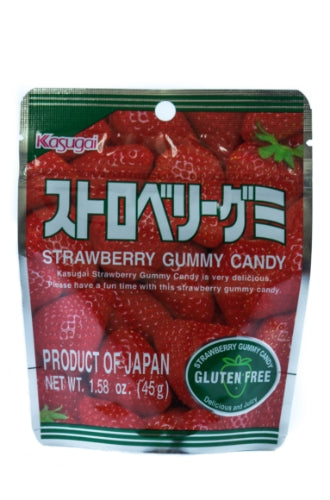 Load image into Gallery viewer, Kasugai Strawberry Gummy Candy-日本草莓味軟糖(無麩質)-45g-CANK103