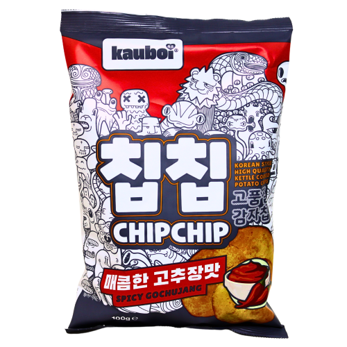 갤러리 뷰어에 이미지 로드, Kauboi Chip Chip - Gochujang-韓式辣椒醬味薯片-100g-SNACKB103