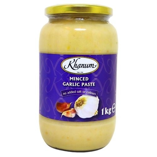 Load image into Gallery viewer, Khanum Minced Garlic Paste-蒜蓉-1kg-GGO301