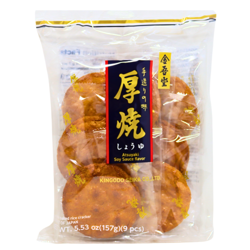 Load image into Gallery viewer, Kingodo Atsuyaki Senbei Soy Sauce Flavour-Kingodo金吾堂厚燒仙貝-157g-BISKI101