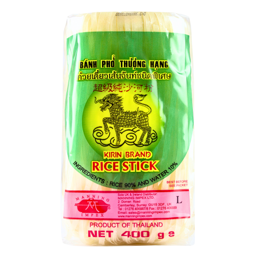 Load image into Gallery viewer, Kirin 5mm Rice Sticks (L)-麒麟泰國河粉5mm-400g-NOO402