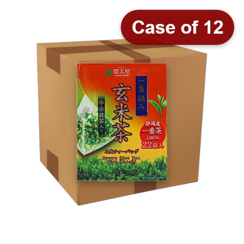 Load image into Gallery viewer, Kunitaro Brown Rice Tea with Matcha (Pyramid Tea Bags) - Genmai Cha-國太樓宇治抹茶玄米茶(三角茶包)-22_1_8g-TEA418-12