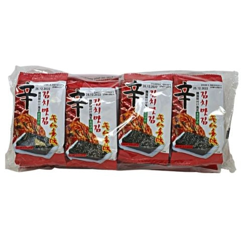 갤러리 뷰어에 이미지 로드, Kwang Cheon Seasoned Seaweed - Kimchi-韓國即食紫菜-泡菜味-8_5g-SNACKC102