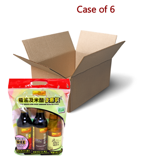 将图像加载到图库查看器中, LKK Light & Dark Soy + Rice Vinegar-李錦記鮮味生抽+老抽+米醋(優惠裝)-3_500ml-SAUL538-6