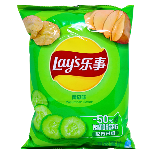 โหลดรูปภาพเข้าสู่ตัวดูแกลเลอรี, Lay's Potato Crisps - Cucumber-樂事薯片-黃瓜味-70g-SNACLA101