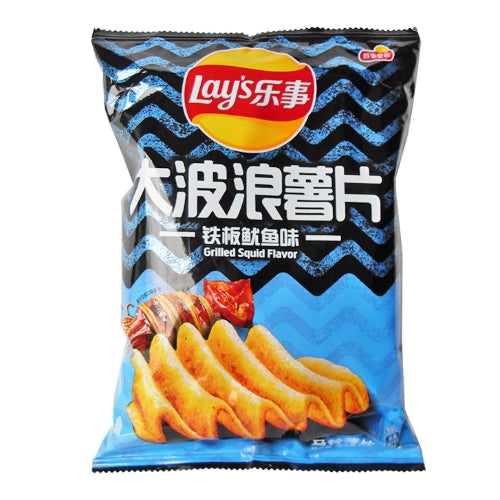ギャラリービューアに画像を読み込む、Lay's Potato Crisps - Grilled Squid-樂事薯片-鐵板魷魚味-70g-SNACLA104