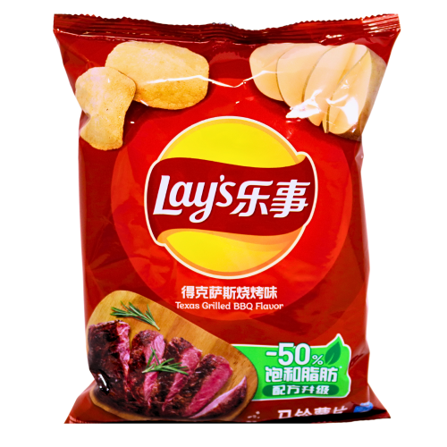โหลดรูปภาพเข้าสู่ตัวดูแกลเลอรี, Lay's Potato Crisps - Texas BBQ Flavour-樂事薯片-德州燒烤風味-70g-SNACLA107