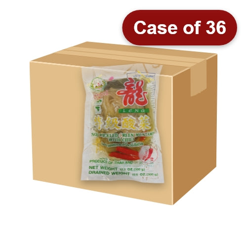 Load image into Gallery viewer, Leng Heng (Chilli) Sour Pickled Green Mustard-龍興辣酸菜-350g-PRE305-36
