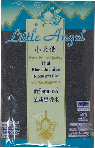 ギャラリービューアに画像を読み込む、Little Angel Thai Black Jasmine Rice-小天使茉莉黑香米-1kg-RIC914