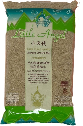 ギャラリービューアに画像を読み込む、Little Angel Thai Brown Jasmine Rice-小天使茉莉糙香米-1kg-RIC915