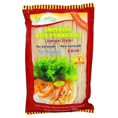 Load image into Gallery viewer, Longdan 1.4mm Imperial Jiangxi Style Rice Vermicelli-皇家米粉(江西)-400g-NOO326