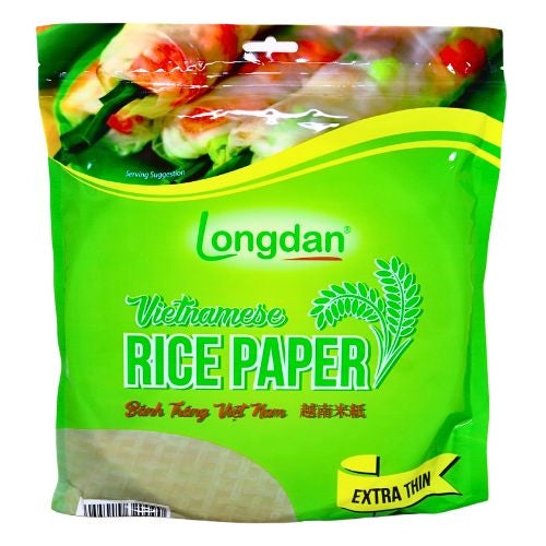 Load image into Gallery viewer, Longdan Rice Paper 22cm Extra Thin-8.5"泰式米紙-超薄-500g-WRAP524