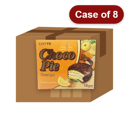 ギャラリービューアに画像を読み込む、Lotte Choco Pie - Orange (12)-樂天巧克力派-橙味-12_28g-SNACLO115-8