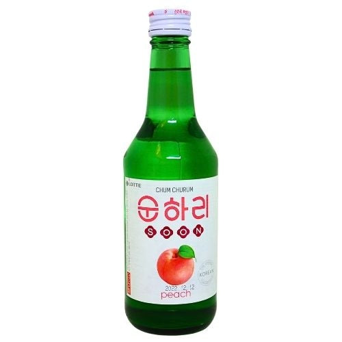 Load image into Gallery viewer, Lotte Chum Churum Soju - Peach-韓國樂天燒酒-蜜桃-350ml-SOJU152