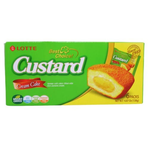 ギャラリービューアに画像を読み込む、Lotte Custard Cream Cakes (6)-樂天奶皇蛋糕-6_23g-SNACLO101