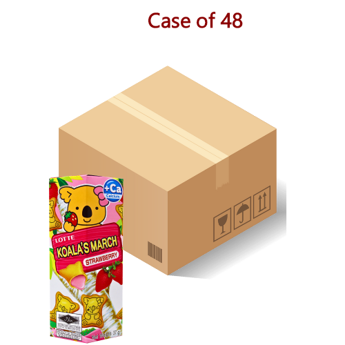Load image into Gallery viewer, Lotte Koala's March Cookies - Strawberry-樂天熊仔餅- 草莓-37g-BISLO212-48