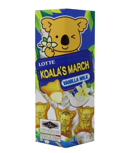 Load image into Gallery viewer, Lotte Koala's March Cookies - Vanilla Milk-樂天熊仔餅- 香草牛奶味-37g-BISLO210