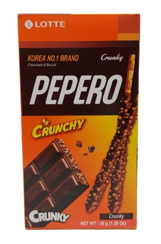 Load image into Gallery viewer, Lotte Pepero Crunky Stick Biscuit-樂天脆朱古力棒-32g-BISLO115