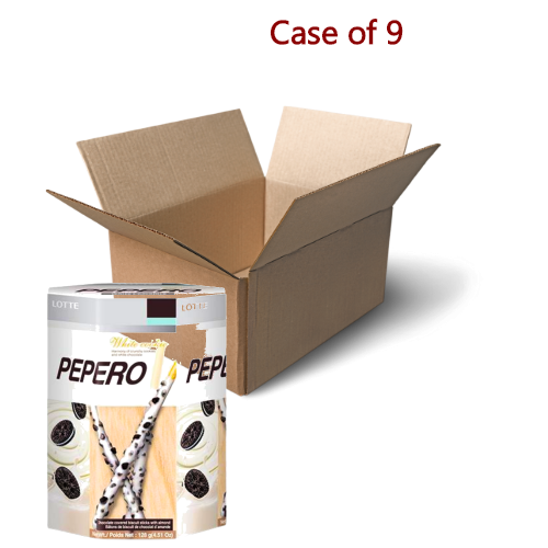 갤러리 뷰어에 이미지 로드, Lotte Pepero Stick Biscuit with Cookie & White Chocolate - 128g-樂天曲奇餅白朱古力棒-128g-BISLO151-9