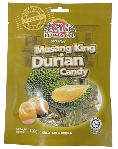 Load image into Gallery viewer, Low & Co Musang King Durian Candy-老羅記貓山王榴蓮糖-100g-CANLC101
