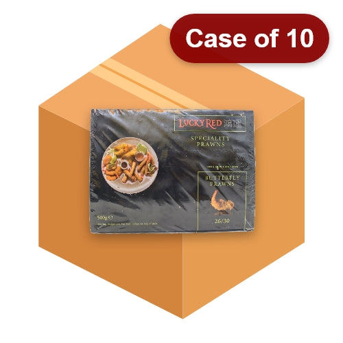 Load image into Gallery viewer, Lucky Red Butterfly King Prawns (Breaded 26/30)-鴻運蝴蝶蝦-500g-PRW609-10