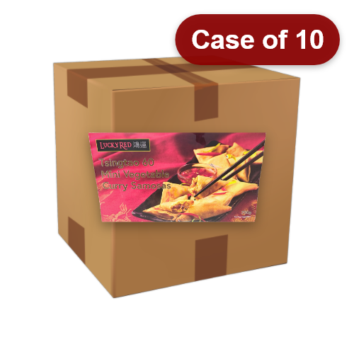 โหลดรูปภาพเข้าสู่ตัวดูแกลเลอรี, Lucky Red Tsingtao Vegetable Samosa-鴻運青島素咖哩角-60_12_5g-SROLL113-10