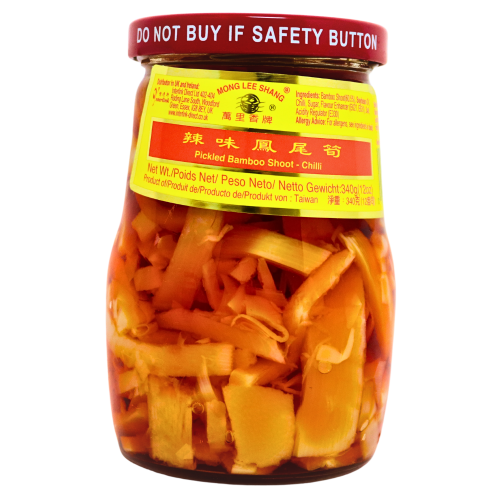 갤러리 뷰어에 이미지 로드, MLS Pickled Bamboo Shoot Chilli-萬里香辣味鳳尾筍-340g-PRE460