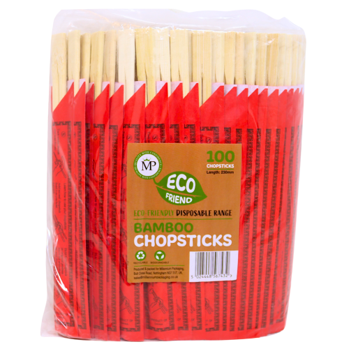 Load image into Gallery viewer, MP Disposable Bamboo Chopsticks 22cm-8 5/8" 衛生一次性竹筷子-100prs-KITCUT201C