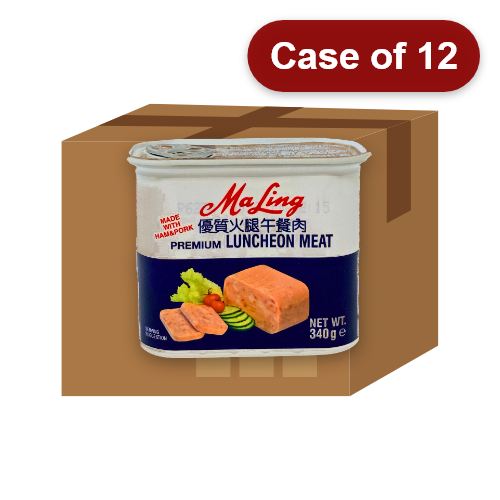 Load image into Gallery viewer, Ma Ling Premium Luncheon Meat (Rectangle)-梅林優質火腿午餐肉(方罐)-340g-HAM201-12