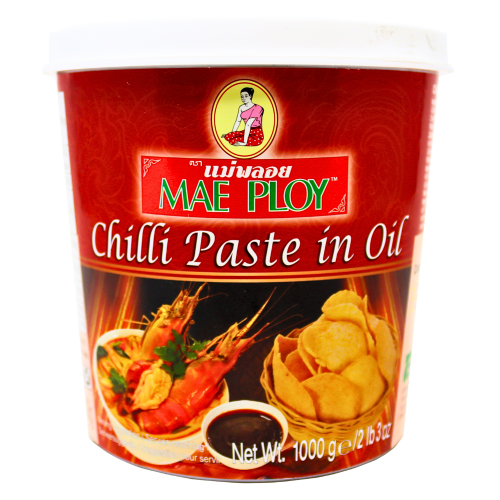 갤러리 뷰어에 이미지 로드, Mae Ploy Chilli Paste in Oil-泰國辣椒油-1kg-CHIMP102