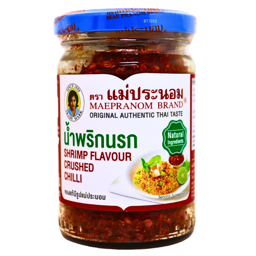 ギャラリービューアに画像を読み込む、Maepranom Crushed Chilli - Shrimp Flavour-媽巴儂牌泰國香脆蝦米辣椒-134g-CHIMPN202